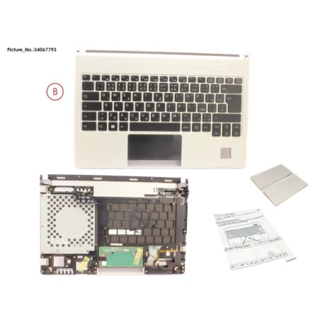 34067793 - UPPER ASSY INCL. KEYBOARD CZ.SK