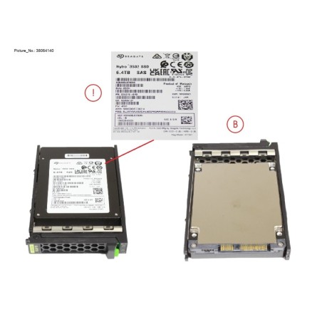 38064140 - SSD SAS 12G MU 6.4TB IN SFF SLIM