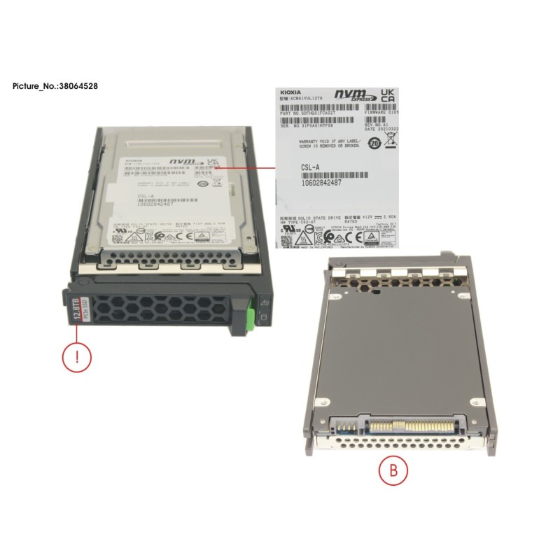 38064528 - SSD PCIE4 SFF MU 12.8TB