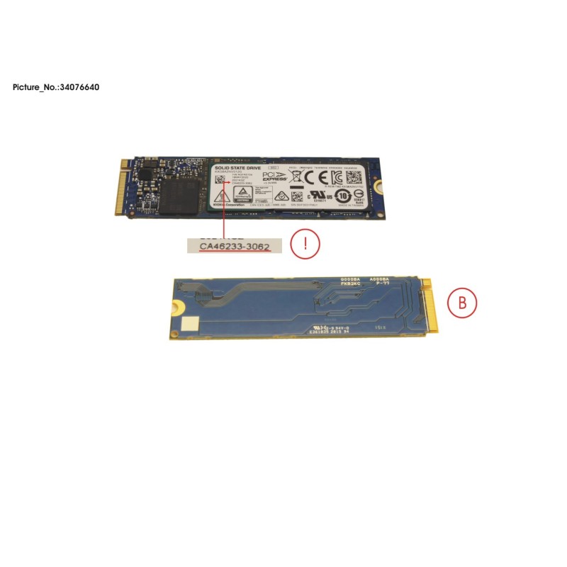 34076640 - SSD PCIE M.2 2280 XG6 512GB(SED)