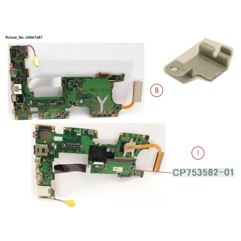 34067687 - MAINBOARD ASSY I5-8350U
