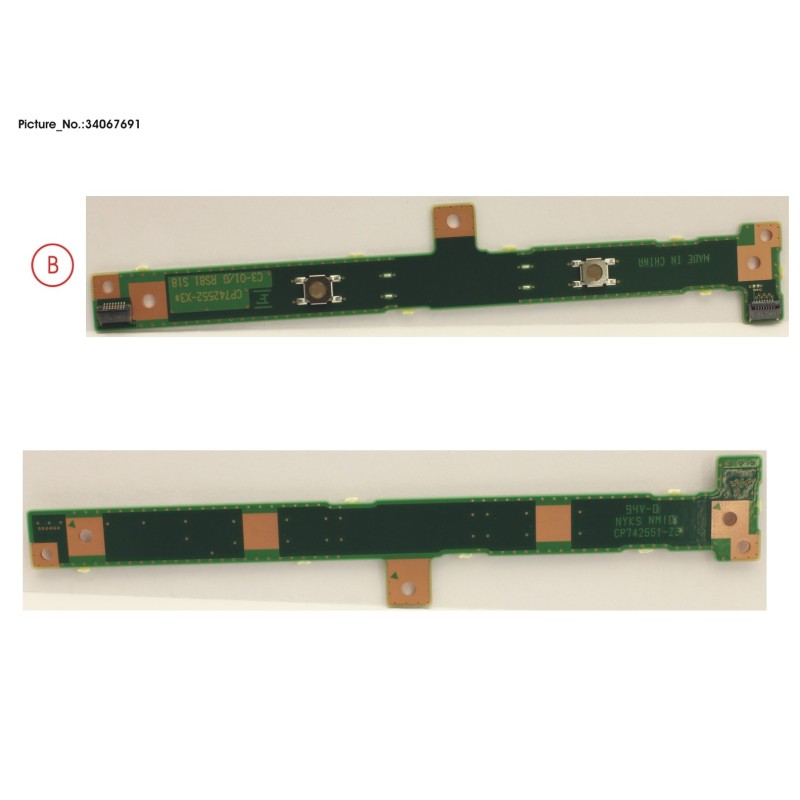 34067691 - SUB BOARD. TP BUTTONS