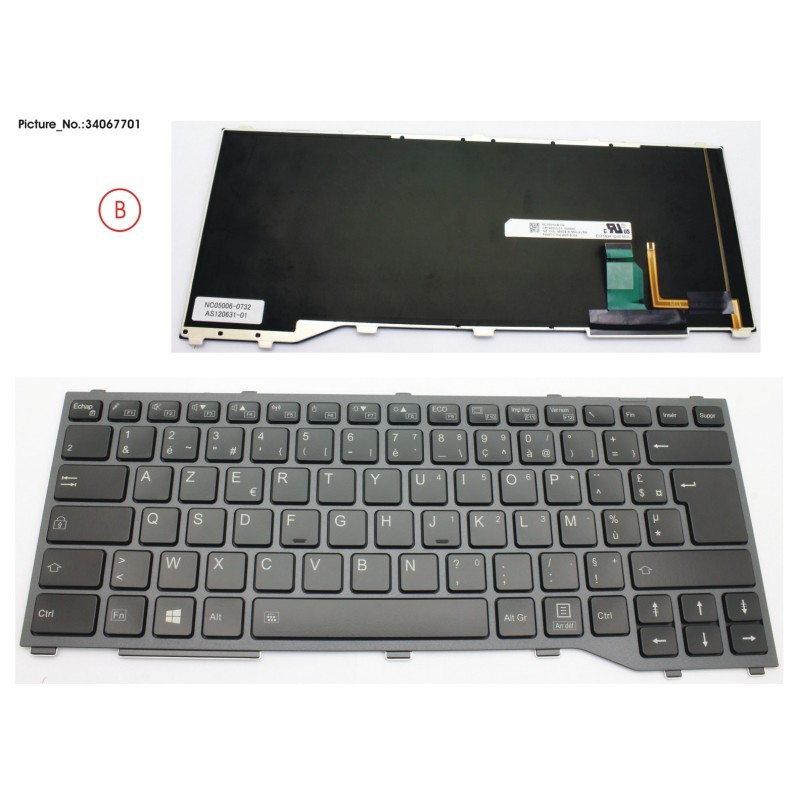 34067701 - KEYBOARD W. BL FRANCE