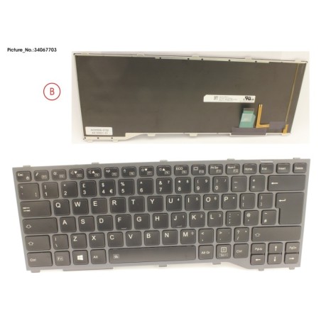 34067703 - KEYBOARD W. BL UK