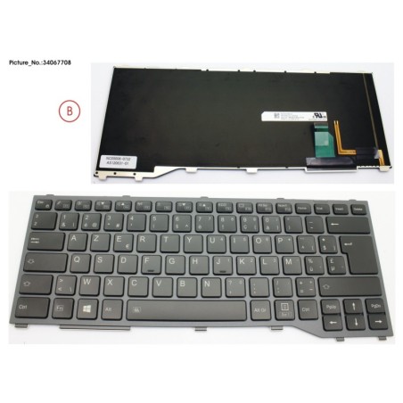 34067708 - KEYBOARD W. BL BELGIUM