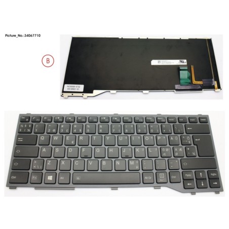 34067710 - KEYBOARD W. BL NORDIC