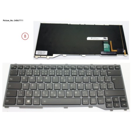 34067711 - KEYBOARD W. BL CZECH.SLOVAKIA