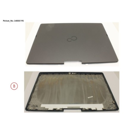 34055195 - LCD BACK COVER (W. CAM.MIC)