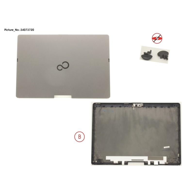 34073720 - LCD BACK COVER (W. MIC)