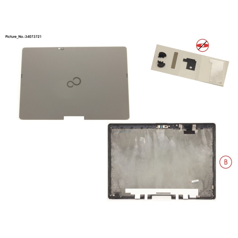 34073721 - LCD BACK COVER FOR REARCAM (W. CAM.MIC)