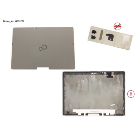 34073721 - LCD BACK COVER FOR REARCAM (W. CAM.MIC)