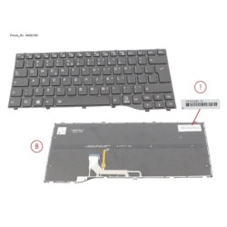 34084165 - KEYBOARD BLACK W. BL US (NEW_FN)