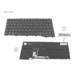 34084166 - KEYBOARD BLACK W. BL BELGIUM (NEW_FN)