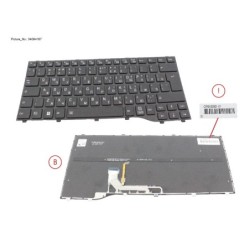 34084167 - KEYBOARD BLACK W. BL RUSSIA.US (NEW_FN)