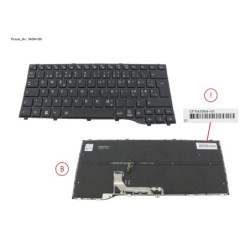34084169 - KEYBOARD BLACK W. BL NORDIC (NEW_FN)