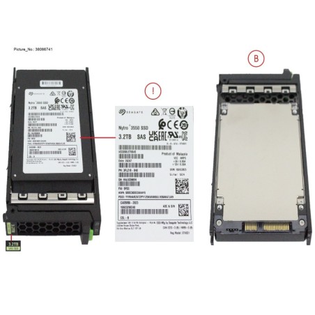 38066741 - SSD SAS 12G MU 3.2TB IN SFF SLIM