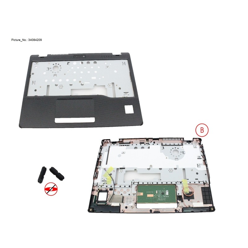 34084209 - UPPER ASSY FOR PALM VEIN. REAR CAMERA