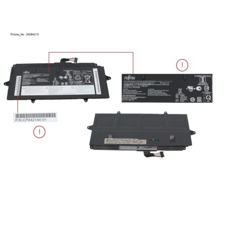 34084213 - -BT-MAIN BATTERY (4 CELLS) 4196MAH 64WH