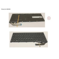 34053583 - KEYBOARD BLACK W. BL GERMAN