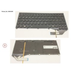 34053589 - KEYBOARD BLACK W. BL SWISS