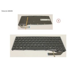 34053590 - KEYBOARD BLACK W. BL US