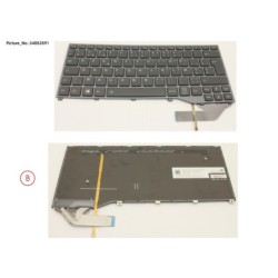 34053591 - KEYBOARD BLACK W. BL BELGIUM