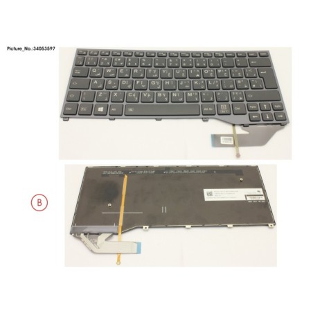 34053597 - KEYBOARD BLACK W. BL ARABIC.UK