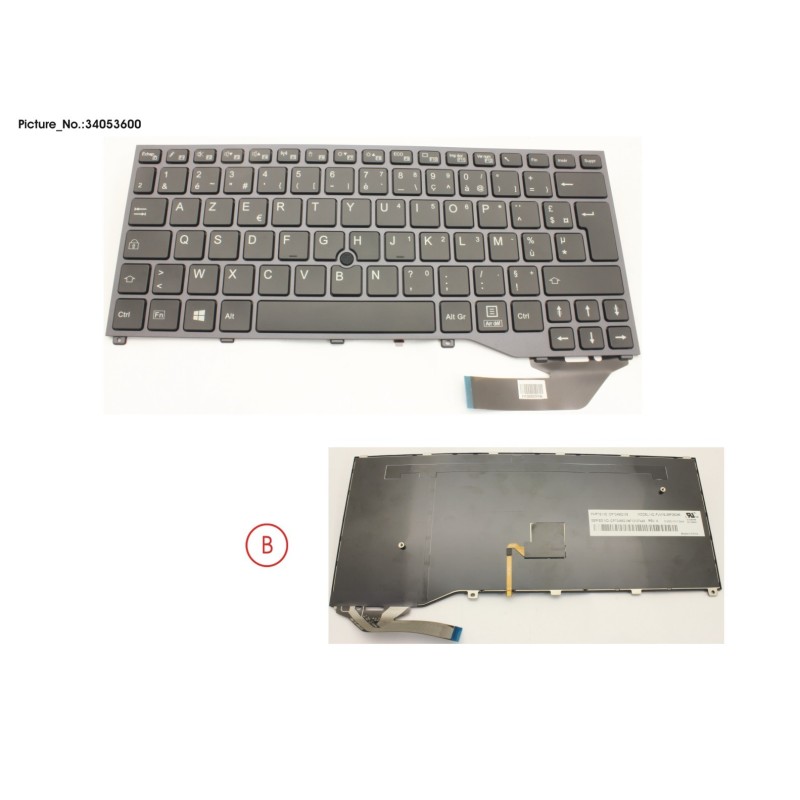 34053600 - KEYBOARD BLACK W. TS FRANCE