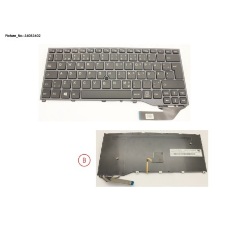 34053602 - KEYBOARD BLACK W. TS SCHWEDEN.FINLAND