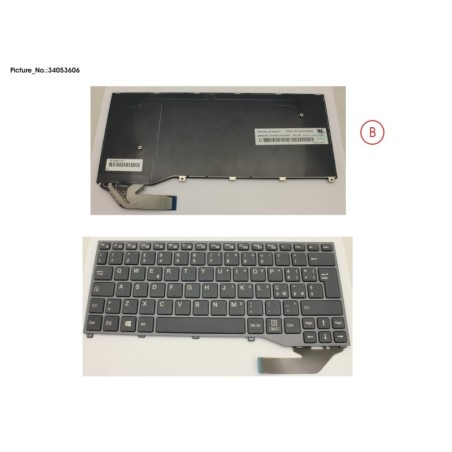 34053606 - KEYBOARD BLACK W.O TS ITALY
