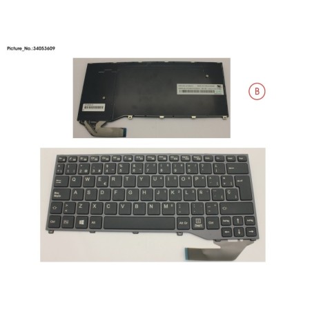 34053609 - KEYBOARD BLACK W.O TS SPAIN