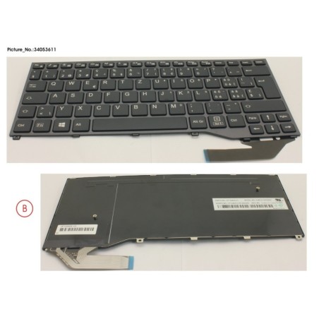 34053611 - KEYBOARD BLACK W.O TS SWISS