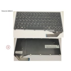 34053612 - KEYBOARD BLACK W.O TS BELGIUM