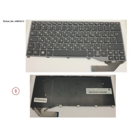 34053613 - KEYBOARD BLACK W.O TS RUSSIA.US
