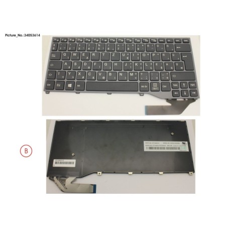 34053614 - KEYBOARD BLACK W.O TS HUNGARY