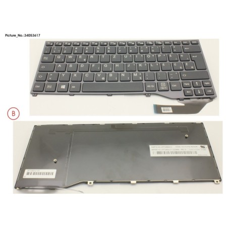 34053617 - KEYBOARD BLACK W.O TS EAST EUROPE