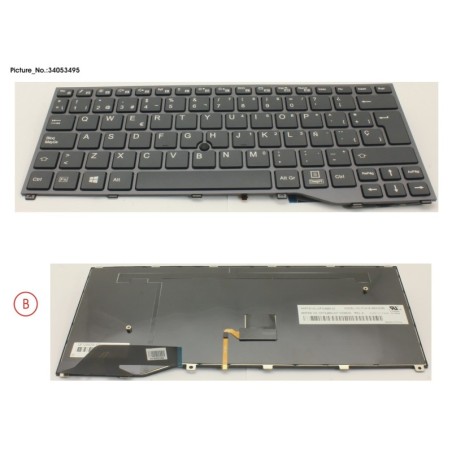 34053495 - KEYBOARD BLACK W. TS SPAIN