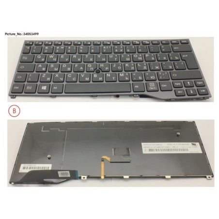 34053499 - KEYBOARD BLACK W. TS RUSSIA.US