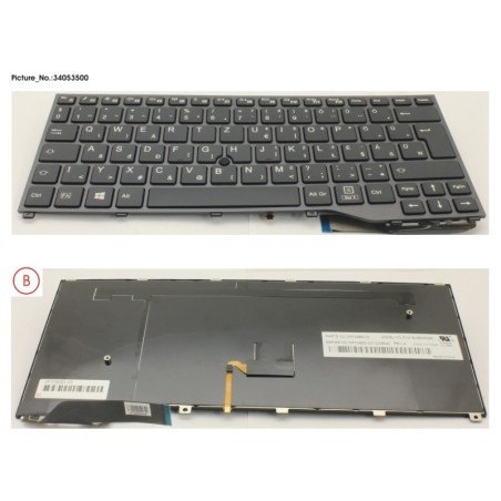 34053500 - KEYBOARD BLACK W. TS HUNGARY
