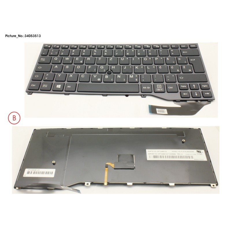 34053513 - KEYBOARD BLACK W. TS EAST EUROPE