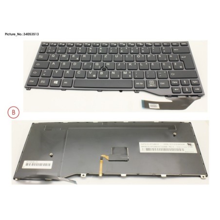 34053513 - KEYBOARD BLACK W. TS EAST EUROPE