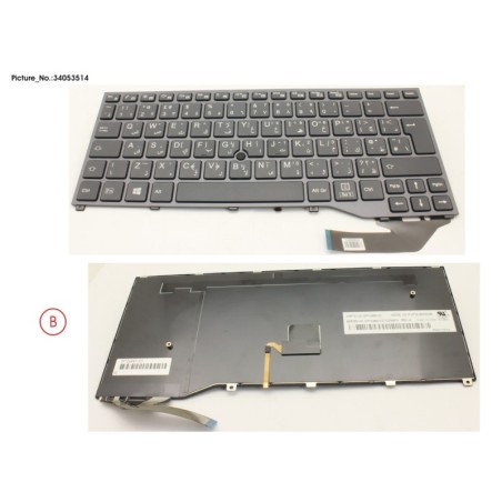 34053514 - KEYBOARD BLACK W. TS ARABIC.UK