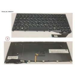 34053515 - KEYBOARD BLACK W. TS HEBREW