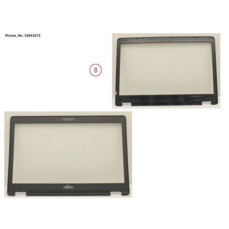 34053572 - LCD FRONT COVER (FOR HD W. MIC)