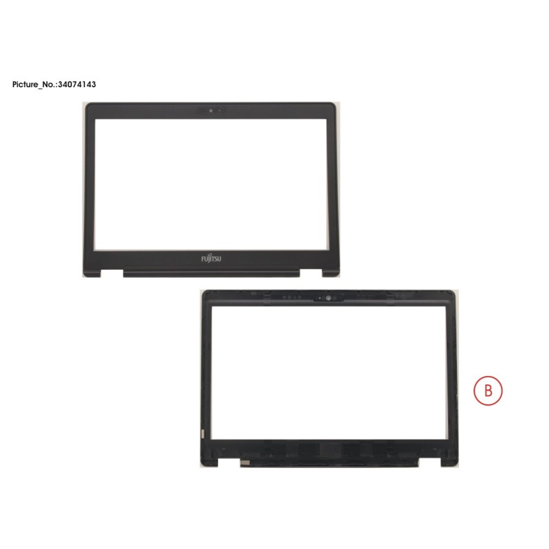 34074143 - LCD FRONT COVER (FOR HD W. CAM.MIC)