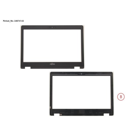 34074143 - LCD FRONT COVER (FOR HD W. CAM.MIC)