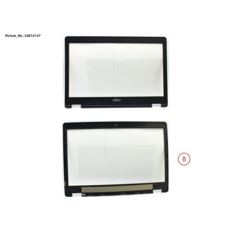34074147 - LCD FRONT COVER (FOR FHD W. MIC)