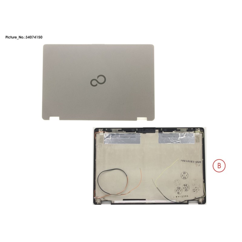 34074150 - LCD BACK COVER ASSY (HD) W.O CAM.MIC