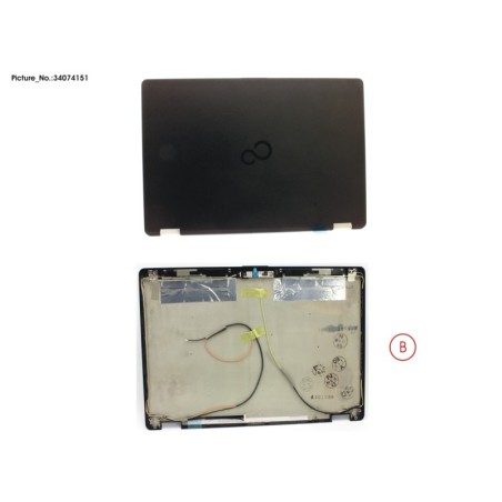 34074151 - LCD BACK COVER ASSY (HD) W. CAM.MIC