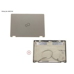 34074152 - LCD BACK COVER ASSY (HD) W.O CAM W. MIC